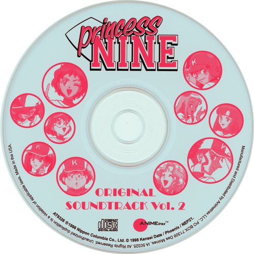 Masamichi Amano Princess Nine Original Soundtrack Vol.2 (US printing) Disc.jpg